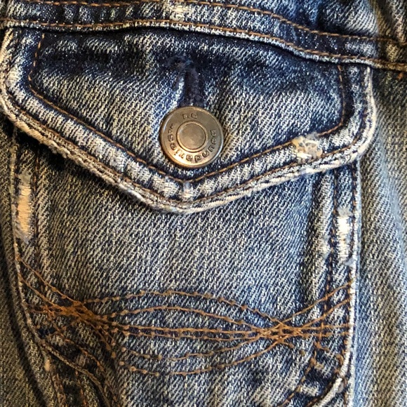 Acid Denim Distressed cropped jacket - Picture 1 of 4